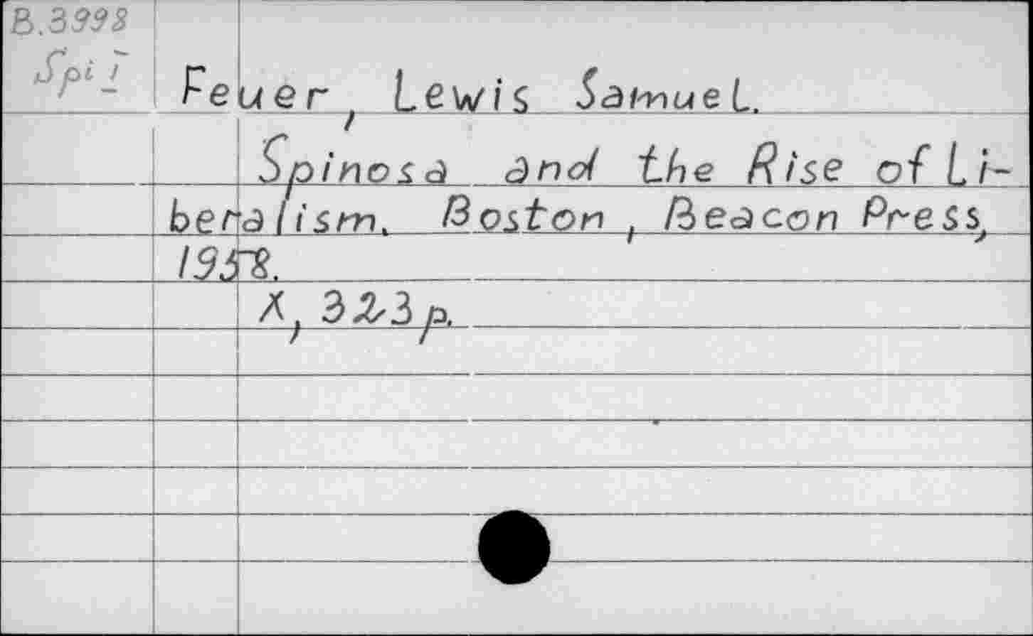 ﻿Б.39М	Fe	и er Lewis 5ажие(_.
		Spinosa dnd the Rise of Li-
	ber	alisrrr Boston , Beacon Press.
		
		/. ЭЛЗ a.
		/ /
		
		
		
		
		